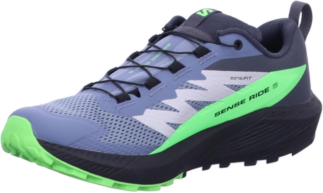 Кроссовки для трейлраннинга Salomon Men’s Sense Ride 5, Flint Stone Black Green Gecko
Кроссовки для трейлраннинга Salomon Men’s Sense Ride 5, Flint Stone Black Green Gecko