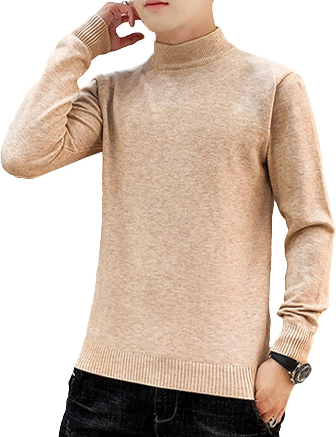 JEShifangjiusu мужской полуворотник, длинный рукав, облегающий свитер
JEShifangjiusu мужской полуворотник, длинный рукав, облегающий свитер