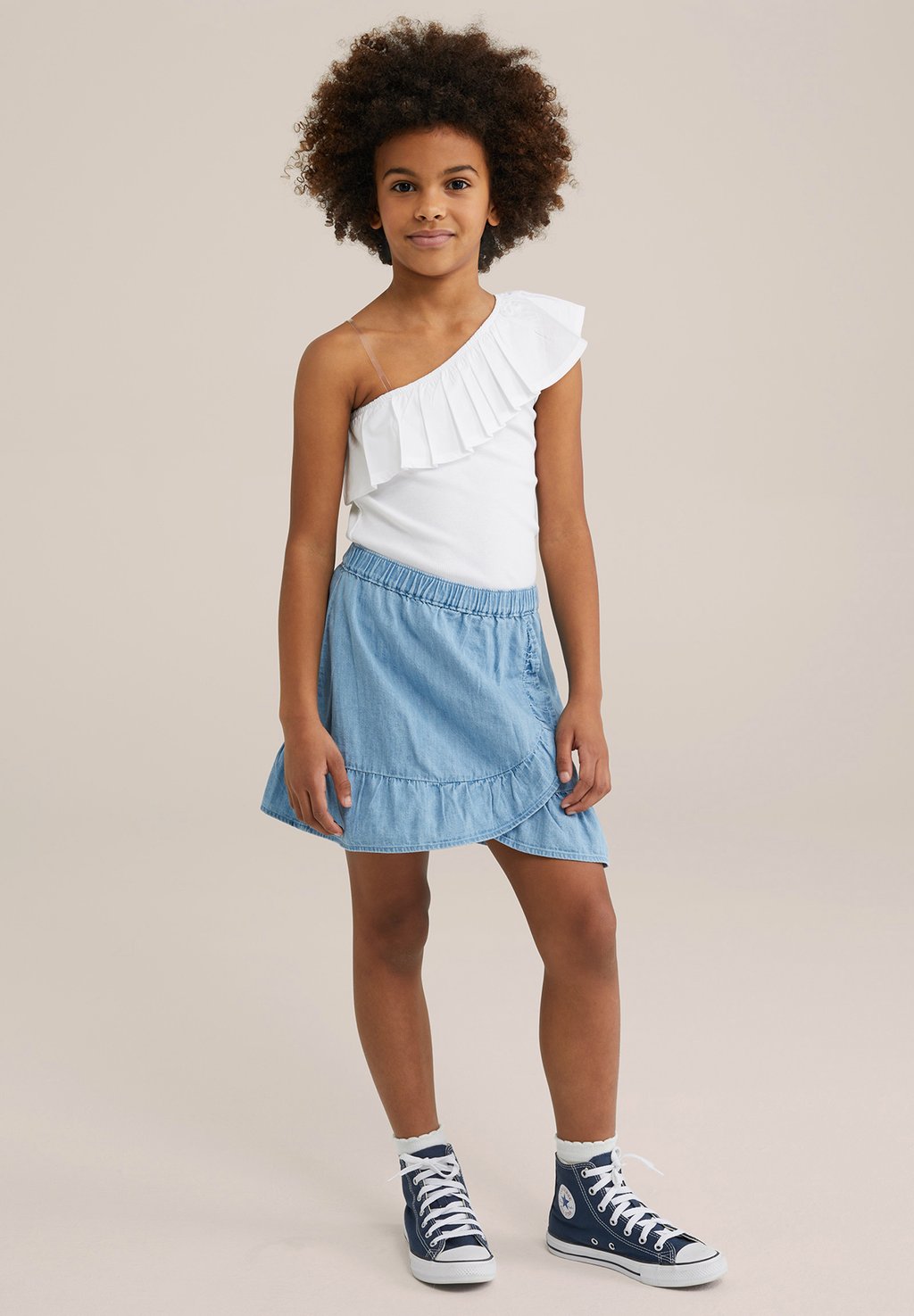 Юбка из денима Gonna a portafoglio WE Fashion, синий
Юбка из денима Gonna a portafoglio WE Fashion, синий