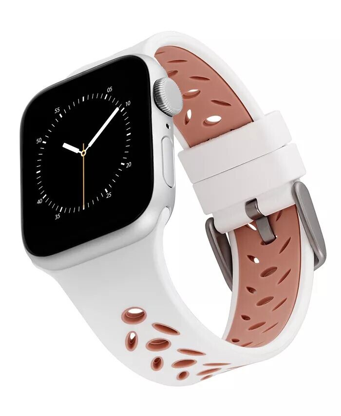 Белый и розовый спортивный силиконовый ремешок, совместимый с Apple Watch диаметром 38/40/41 мм Withit, белый
Белый и розовый спортивный силиконовый ремешок, совместимый с Apple Watch диаметром 38/40/41 мм Withit, белый