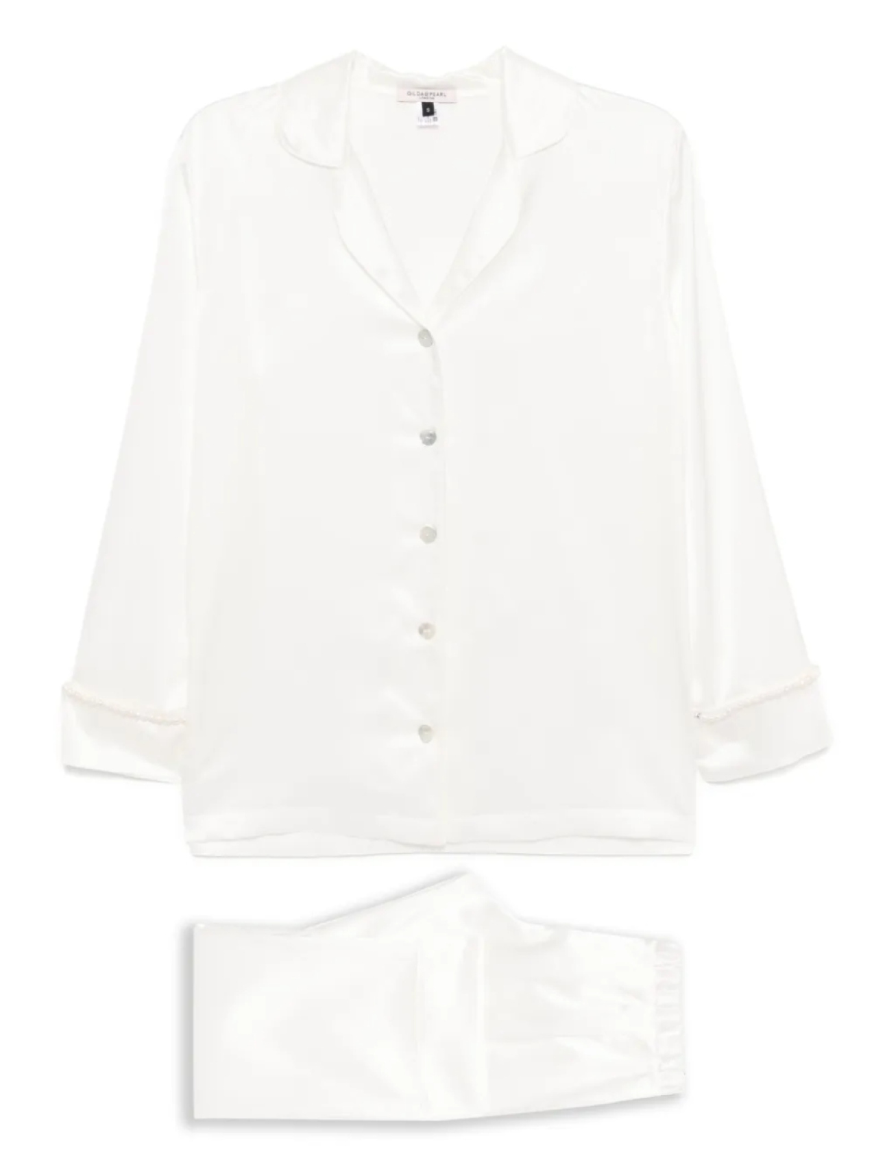 Шелковый пижамный комплект Gilda & Pearl, белый
Шелковый пижамный комплект Gilda & Pearl, белый