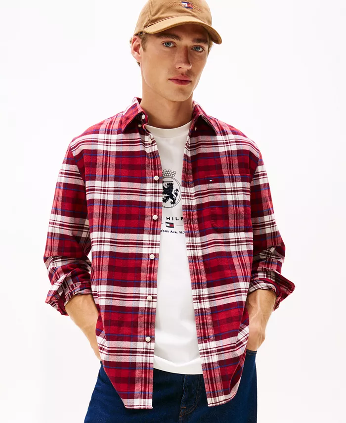 Мужская фланелевая рубашка в клетку Regular Fit Tommy Hilfiger, красный
Мужская фланелевая рубашка в клетку Regular Fit Tommy Hilfiger, красный