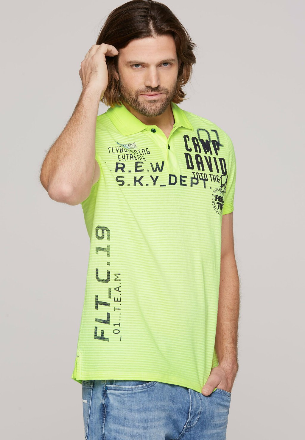 Рубашка поло MIT ARTWORKS UND PUFFPRINT Camp David, желтый
Рубашка поло MIT ARTWORKS UND PUFFPRINT Camp David, желтый