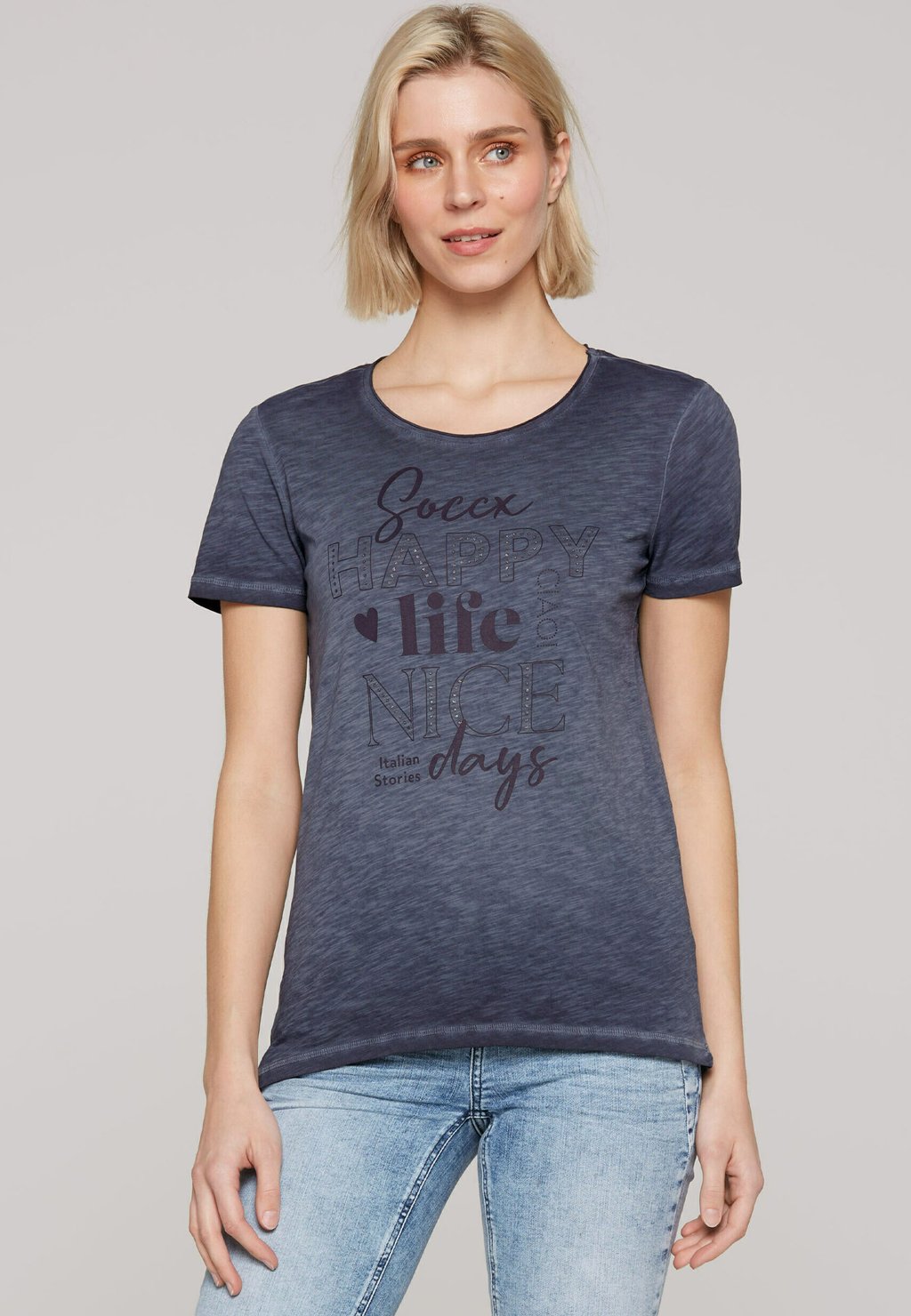 Футболка с принтом Soccx, синий
Футболка с принтом Soccx, синий