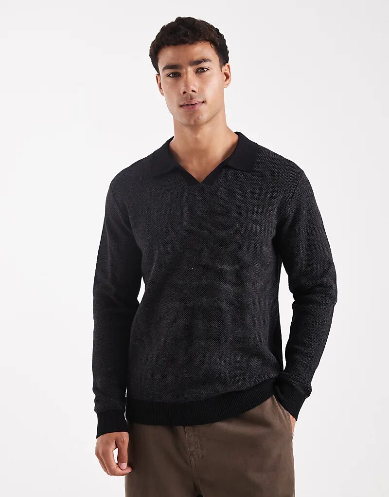 Трикотажное поло Jack & Jones премиум-класса с длинными рукавами темно-серого цвета
Трикотажное поло Jack & Jones премиум-класса с длинными рукавами темно-серого цвета