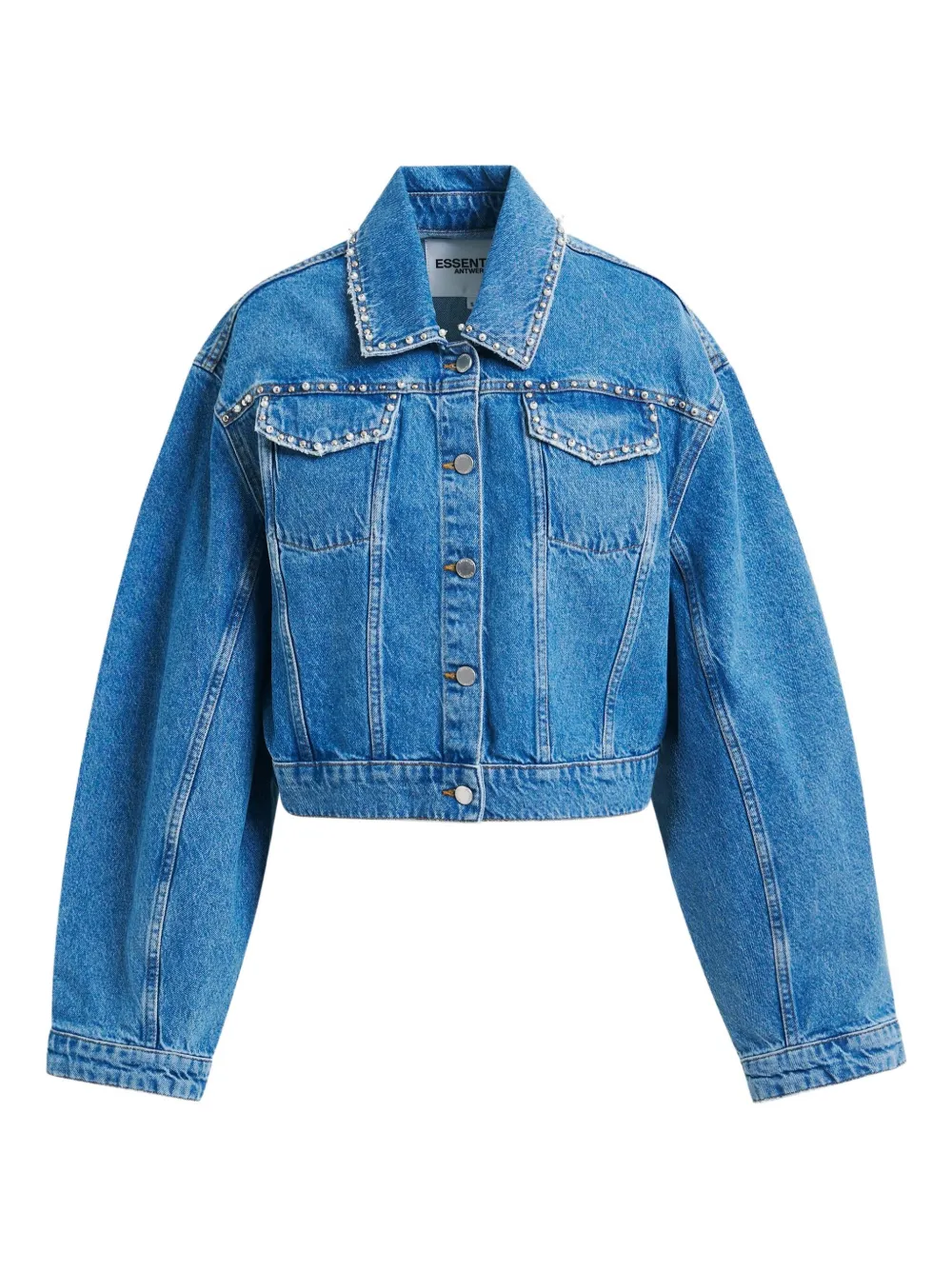 Джинсовая куртка с искусственным жемчугом Essentiel Antwerp, синий
Джинсовая куртка с искусственным жемчугом Essentiel Antwerp, синий
