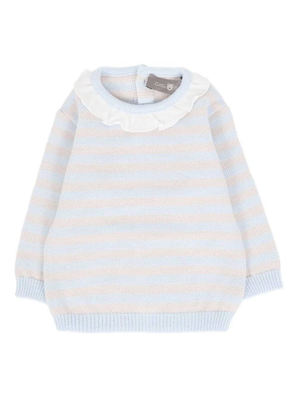 Свитер в полоску с рюшами Little Bear, синий
Свитер в полоску с рюшами Little Bear, синий