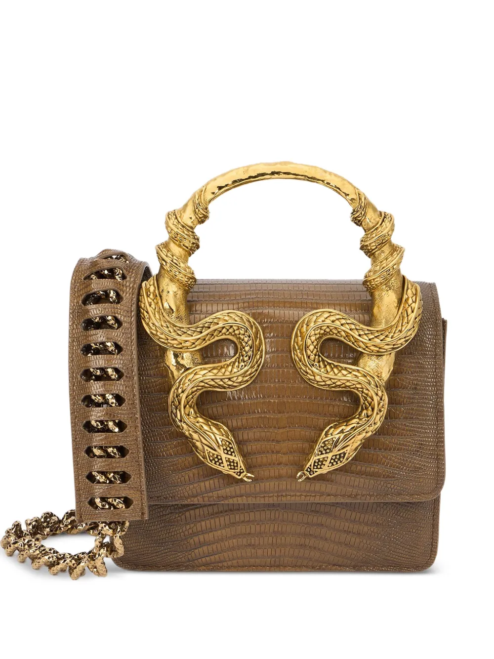 Декорированная сумка на плечо Roberto Cavalli, коричневый
Декорированная сумка на плечо Roberto Cavalli, коричневый