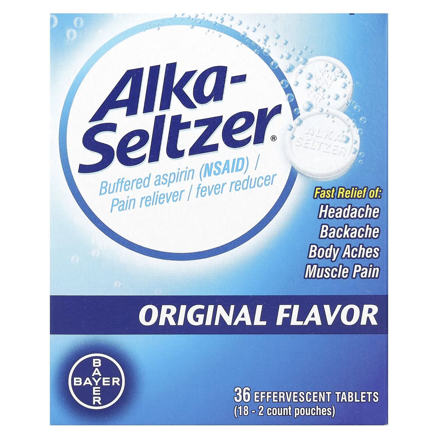 Original, 36 шипучих таблеток Alka-Seltzer
Original, 36 шипучих таблеток Alka-Seltzer