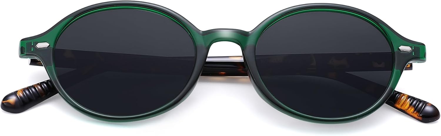 Ретро-очки овальной формы для женщин и мужчин, модные поляризованные солнцезащитные очки в стиле 90-х, легкие, с узкой оправой и защитой от УФ-излучения Pro Acme, A6 Green Tortoise 丨 Grey
Ретро-очки овальной формы для женщин и мужчин, модные поляризованные солнцезащитные очки в стиле 90-х, легкие, с узкой оправой и защитой от УФ-излучения Pro Acme, A6 Green Tortoise 丨 Grey