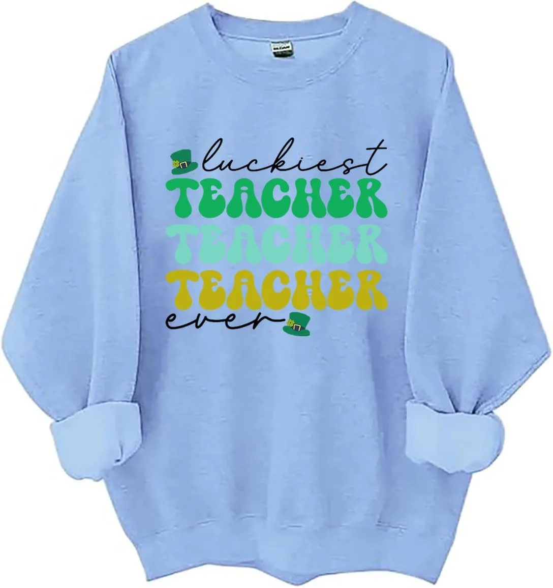 Свитшот Luckiest Teacher Ever, ретро-худи ко Дню Святого Патрика LNDOCAI
Свитшот Luckiest Teacher Ever, ретро-худи ко Дню Святого Патрика LNDOCAI