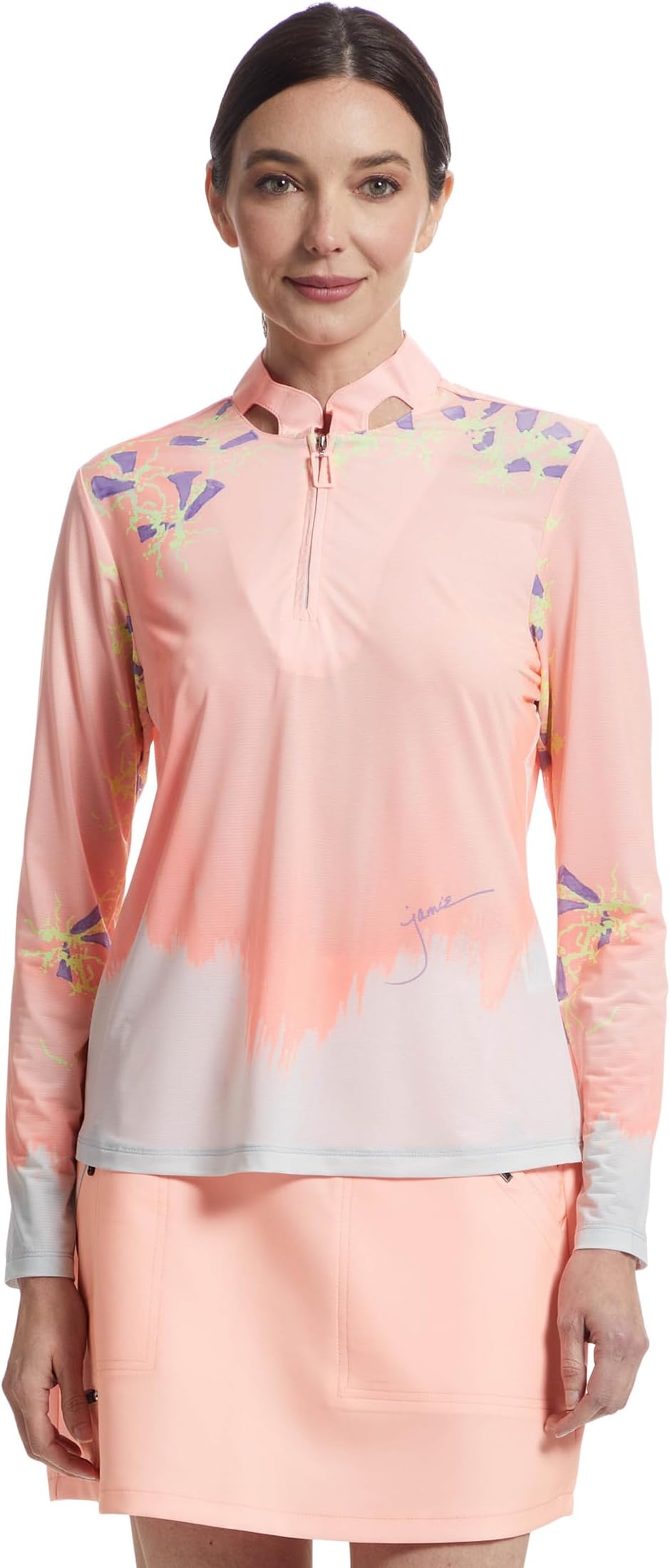 Топ Jamie Sadock Sunsense Trellis Print Long Sleeve 1/4 Zip Sun Protection Top, Shell
Топ Jamie Sadock Sunsense Trellis Print Long Sleeve 1/4 Zip Sun Protection Top, Shell