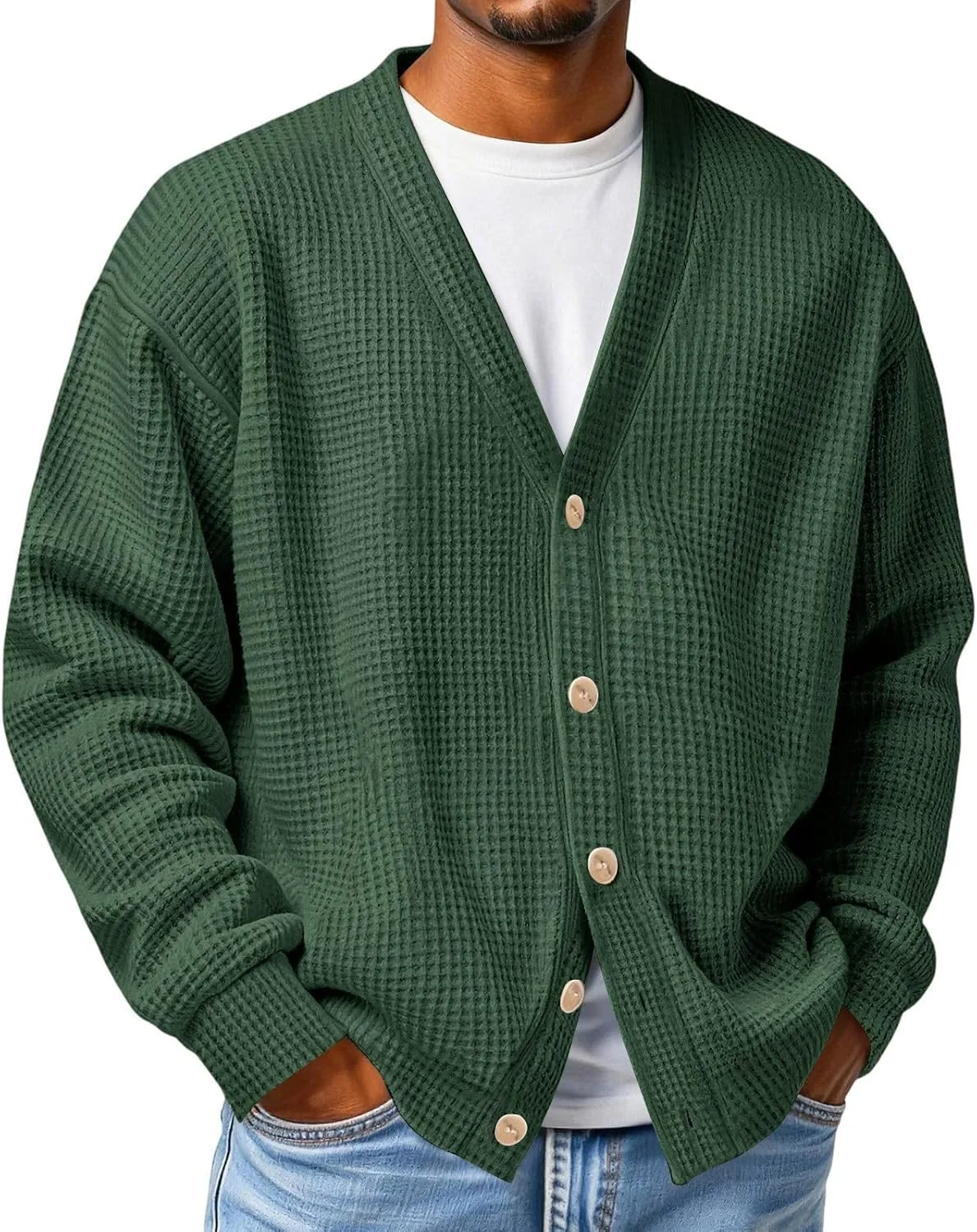 Мужской кардиган Casual Plus Size с пуговицами, легкий, с длинными рукавами
Мужской кардиган Casual Plus Size с пуговицами, легкий, с длинными рукавами