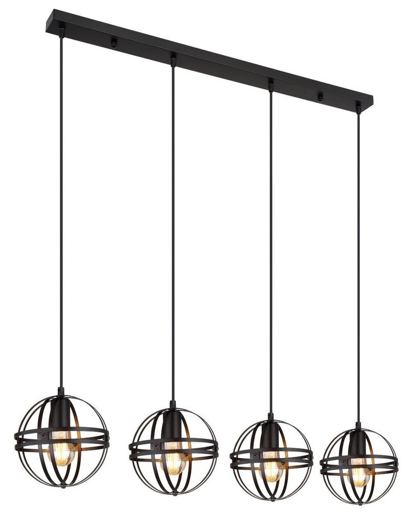 Подвесной светильник Globo Lighting металл черный матовый, металл черный матовый, кабель ПВХ черный, регулируется по высоте, плафоны в разобранном виде, ДхШхВ: 1000х200х1200мм, без 4x E27 60Вт 230В.
Подвесной светильник Globo Lighting металл черный матовый, металл черный матовый, кабель ПВХ черный, регулируется по высоте, плафоны в разобранном виде, ДхШхВ: 1000х200х1200мм, без 4x E27 60Вт 230В.
