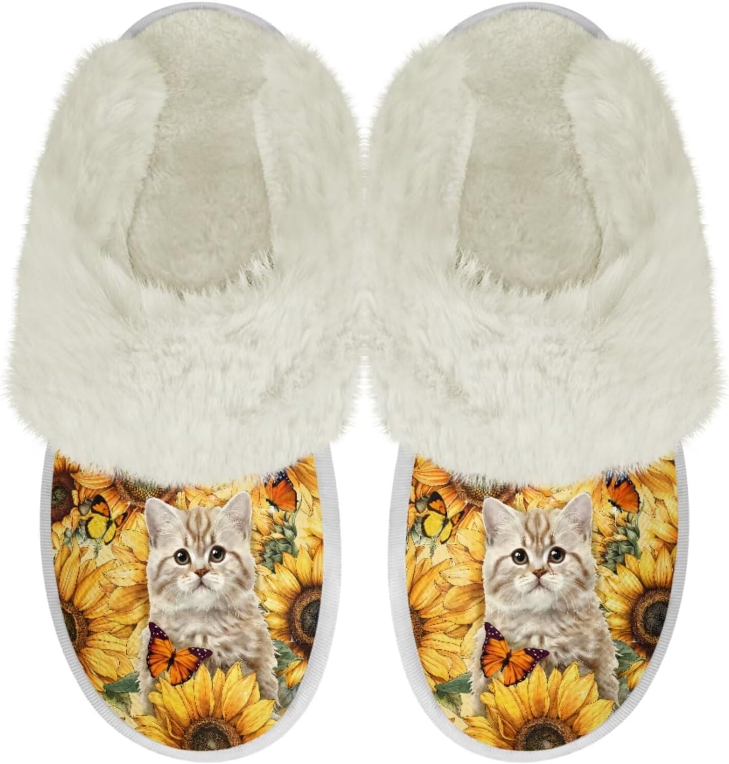 Тапочки для дома Binienty для женщин и мужчин, мягкие плюшевые, для утепления дома, Cat Sunflower Butterfly
Тапочки для дома Binienty для женщин и мужчин, мягкие плюшевые, для утепления дома, Cat Sunflower Butterfly