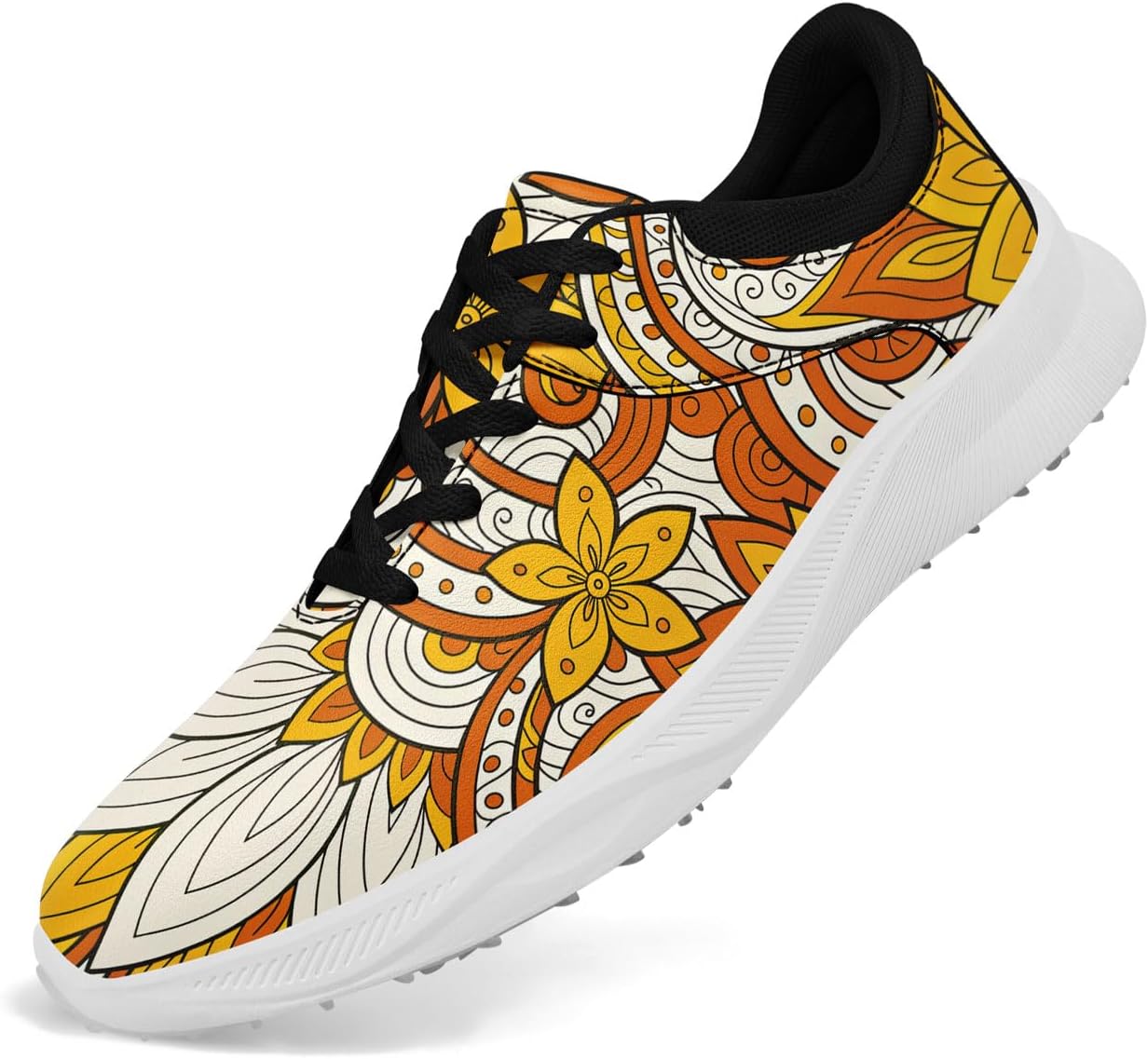 Мужские и женские модные гольф-туфли с принтом мандалы, яркие, дышащие, без шипов, стильные, удобные, на шнуровке, кроссовки для гольфа Coolcustomize, белый/черный/оранжевый/коричневый
Мужские и женские модные гольф-туфли с принтом мандалы, яркие, дышащие, без шипов, стильные, удобные, на шнуровке, кроссовки для гольфа Coolcustomize, белый/черный/оранжевый/коричневый