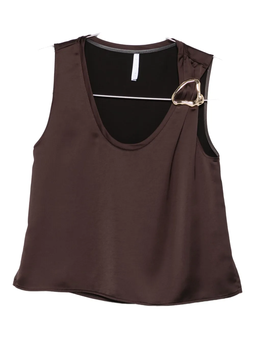 Топ без рукавов с пряжкой IMPERIAL, коричневый
Топ без рукавов с пряжкой IMPERIAL, коричневый