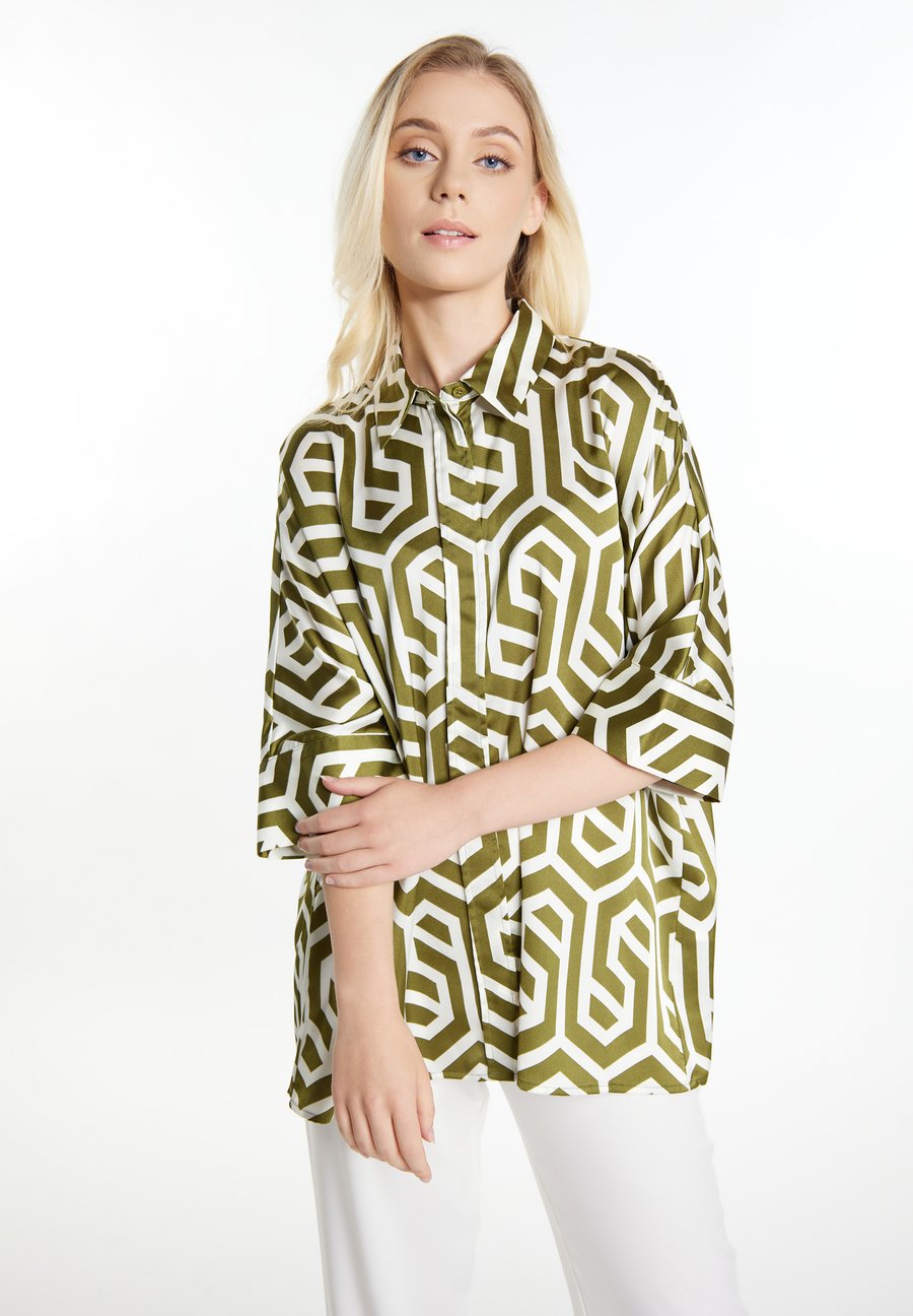 Блуза DreiMaster Button-down blouse, Wollweiss/Oliv/Olive
Блуза DreiMaster Button-down blouse, Wollweiss/Oliv/Olive