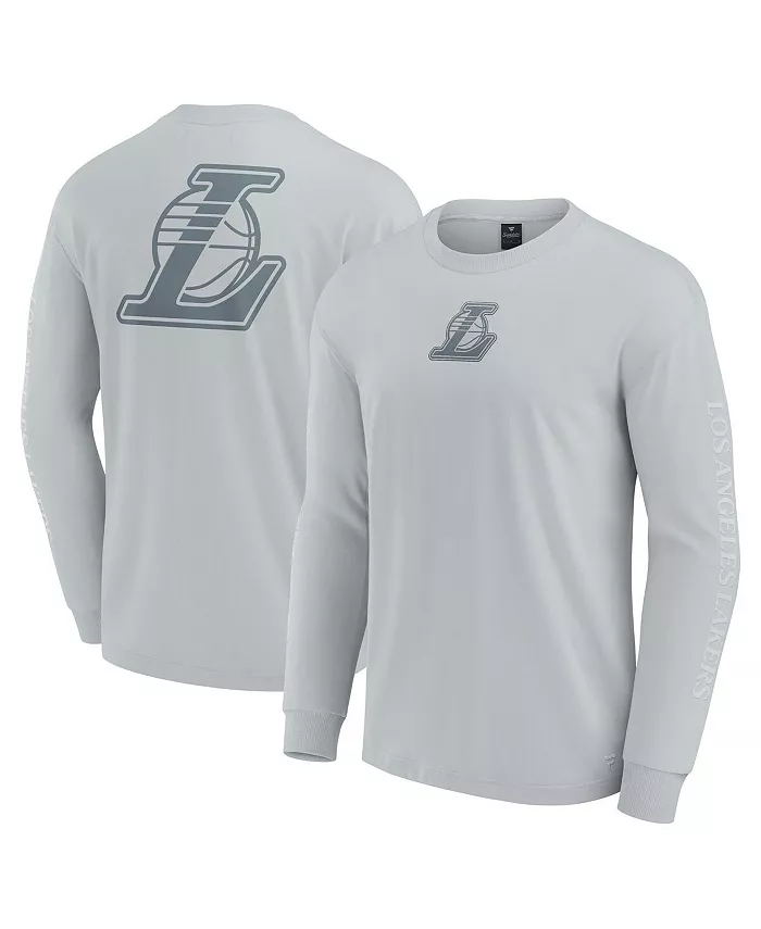 Мужская серая футболка с длинным рукавом Los Angeles Lakers Elements Strive Fanatics
Мужская серая футболка с длинным рукавом Los Angeles Lakers Elements Strive Fanatics