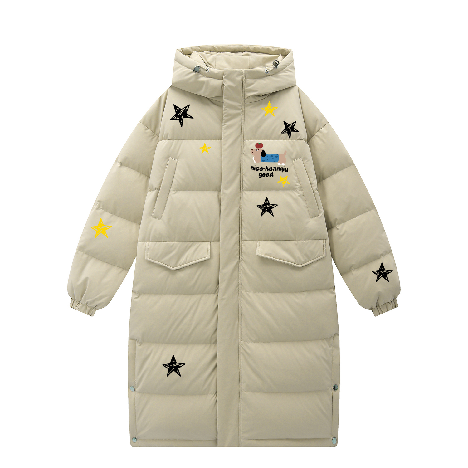 HUANQIU Пуховик Unisex с капюшоном утепленный
HUANQIU Пуховик Unisex с капюшоном утепленный