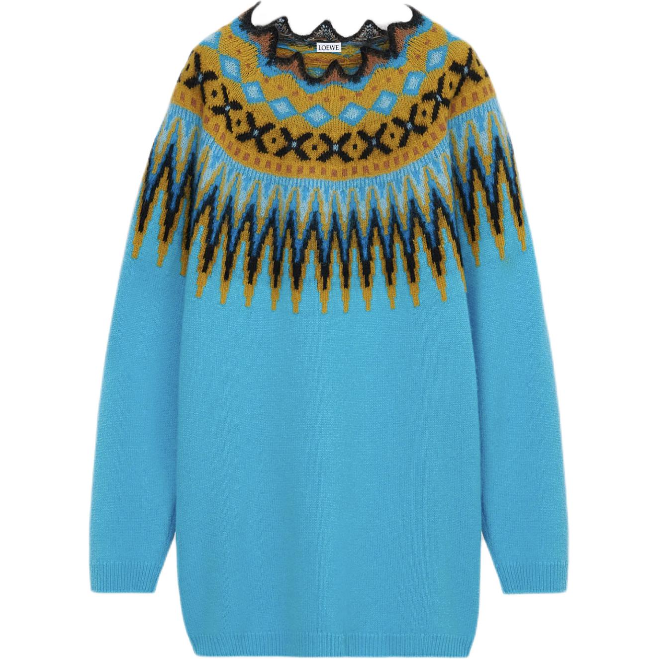 Свитер с круглым вырезом и узором фэр-айл LOEWE, мультиколор
Свитер с круглым вырезом и узором фэр-айл LOEWE, мультиколор