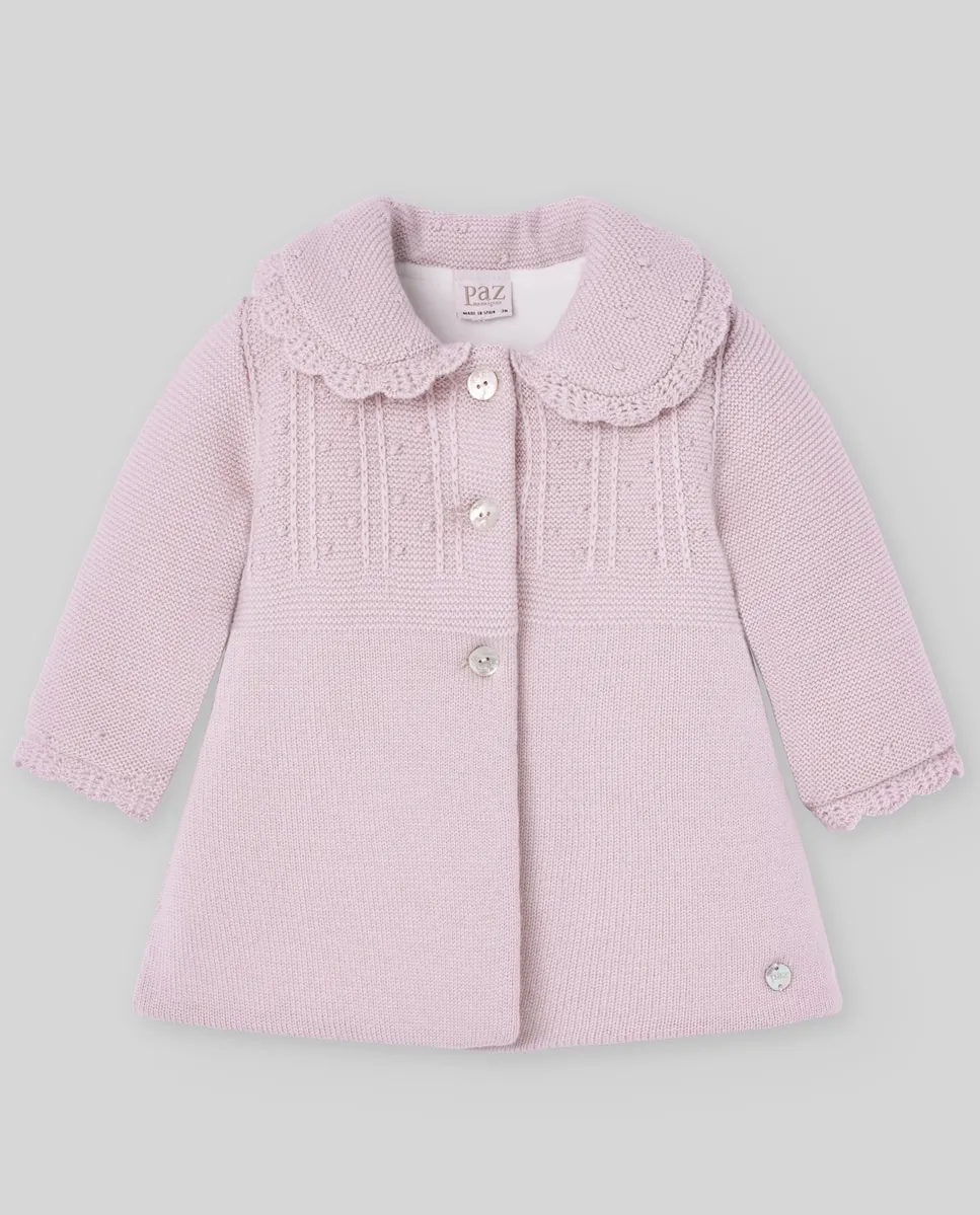 Вязаное детское пальто из коллекции «Ежики» PAZ Rodríguez, светло-розовый
Вязаное детское пальто из коллекции «Ежики» PAZ Rodríguez, светло-розовый