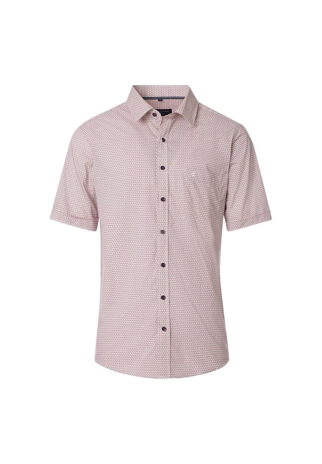 Рубашка свободного кроя с короткими рукавами и воротником-стойкой. Casamoda, красный
Рубашка свободного кроя с короткими рукавами и воротником-стойкой. Casamoda, красный