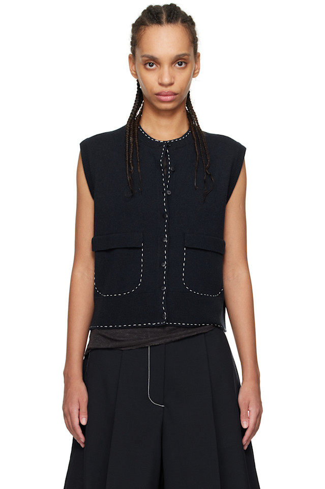 Вязаный жилет из мериносовой шерсти Cordera, синий
Вязаный жилет из мериносовой шерсти Cordera, синий