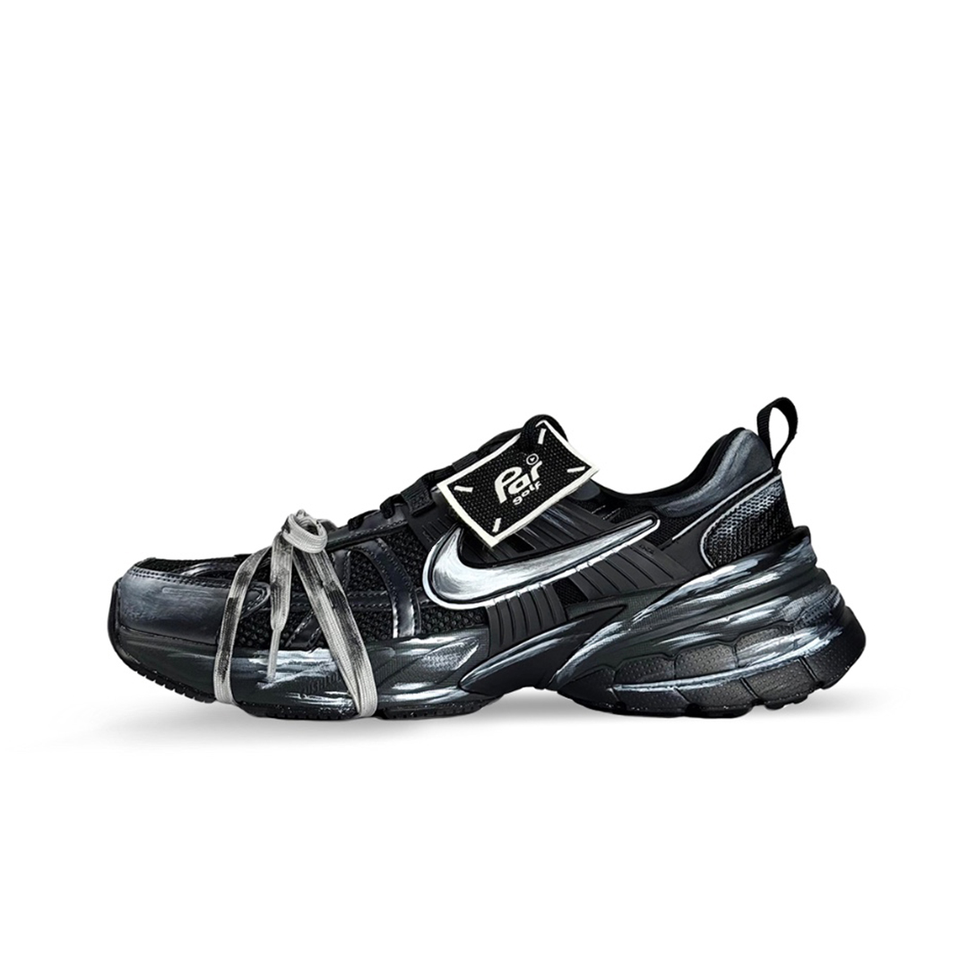 Nike Кроссовки для бега V2K Run с низким дышащим верхом, мужские, черно-белые 
Nike Кроссовки для бега V2K Run с низким дышащим верхом, мужские, черно-белые