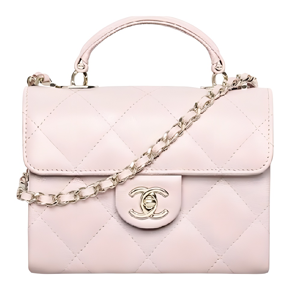 CHANEL Женская сумка через плечо из телячьей кожи светло-розового цвета
CHANEL Женская сумка через плечо из телячьей кожи светло-розового цвета