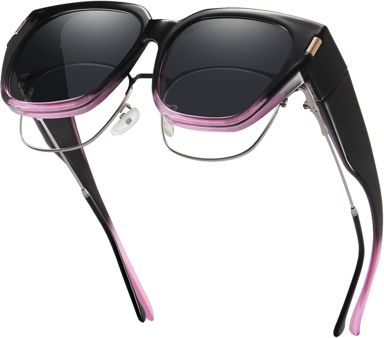 Солнцезащитные очки HAOLOTA с поляризованными линзами, надеваемые поверх обычных очков, для женщин и мужчин. Модные квадратные очки с обтекаемой формой и защитой от УФ-излучения, L Size 12 Black-purple/Grey
Солнцезащитные очки HAOLOTA с поляризованными линзами, надеваемые поверх обычных очков, для женщин и мужчин. Модные квадратные очки с обтекаемой формой и защитой от УФ-излучения, L Size 12 Black-purple/Grey