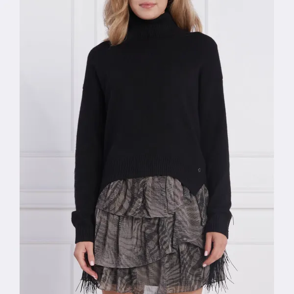 Leonee с водолазкой свободного кроя с добавлением шерсти Guess, черный
Leonee с водолазкой свободного кроя с добавлением шерсти Guess, черный