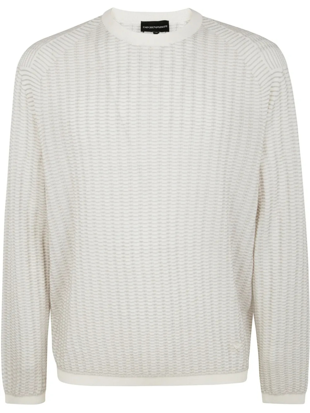 Свитер с круглым вырезом Emporio Armani, белый
Свитер с круглым вырезом Emporio Armani, белый