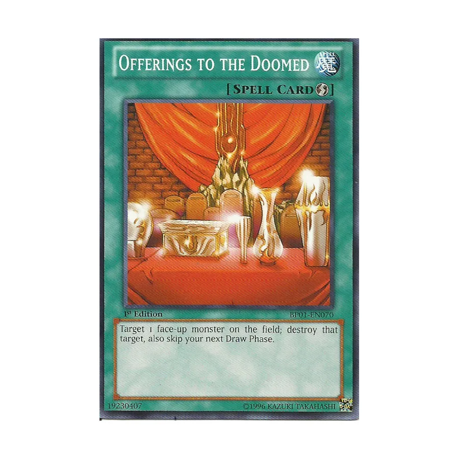 CCG Подношения обреченным (редкий звездный лист), Yu-Gi-Oh - Battle Pack 1 - Epic Dawn - Singles
CCG Подношения обреченным (редкий звездный лист), Yu-Gi-Oh - Battle Pack 1 - Epic Dawn - Singles