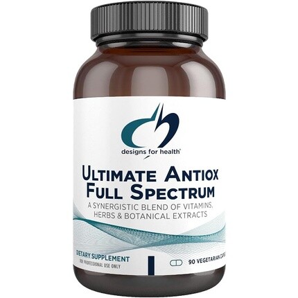 Designs for Health Ultimate Antiox Антиоксидантная добавка полного спектра с ресвератролом, ацеролой, лютеином, куркумином C3, кверцетином и другими 90 капсулами
Designs for Health Ultimate Antiox Антиоксидантная добавка полного спектра с ресвератролом, ацеролой, лютеином, куркумином C3, кверцетином и другими 90 капсулами