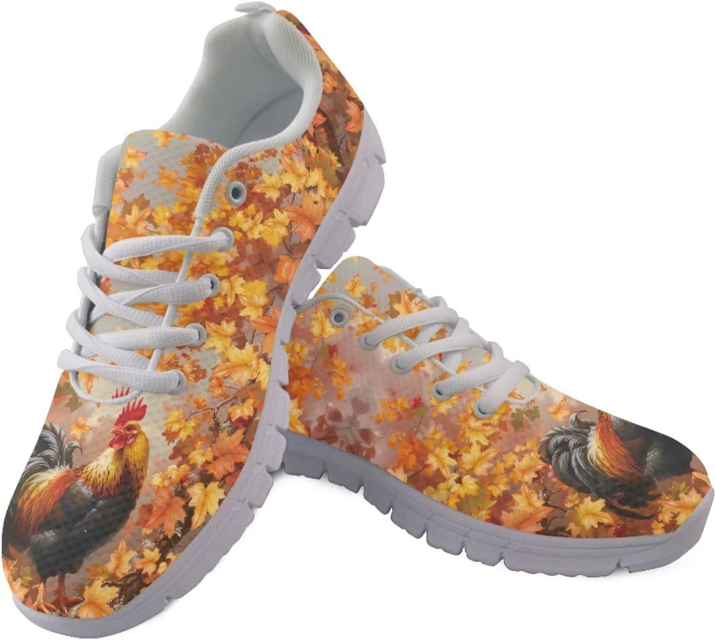 Кроссовки Jeiento Holiday для женщин и мужчин, модные беговые кроссовки, шнуровка, прогулочные кроссовки, противоскользящие, легкие тренировочные обувь, Autumn Maple Leaf Rooster
Кроссовки Jeiento Holiday для женщин и мужчин, модные беговые кроссовки, шнуровка, прогулочные кроссовки, противоскользящие, легкие тренировочные обувь, Autumn Maple Leaf Rooster