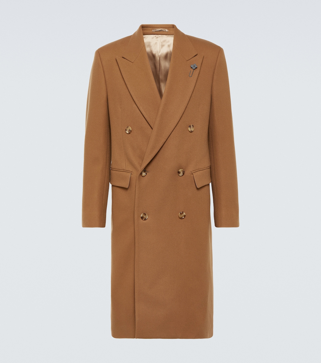 Двубортное пальто из смесовой шерсти Lardini, кэмел
Двубортное пальто из смесовой шерсти Lardini, кэмел