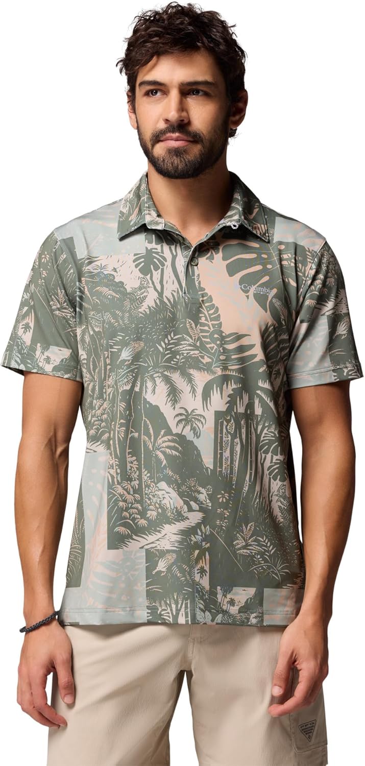 Columbia мужская футболка-поло Super Slack Tide II Stretch, Cypress Tarpon Trek
Columbia мужская футболка-поло Super Slack Tide II Stretch, Cypress Tarpon Trek