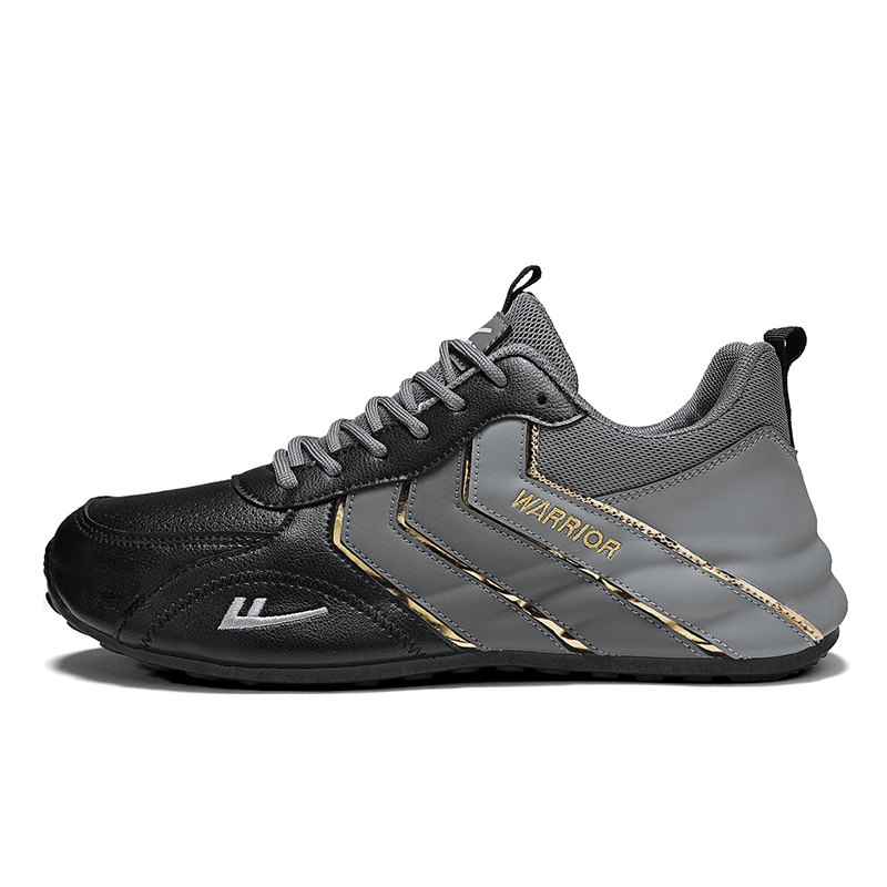 Антискользящие и износостойкие поддерживающие легкие повседневные туфли на низком ходу с эффектом увеличения роста Warrior для мужчин черно-серые
Антискользящие и износостойкие поддерживающие легкие повседневные туфли на низком ходу с эффектом увеличения роста Warrior для мужчин черно-серые