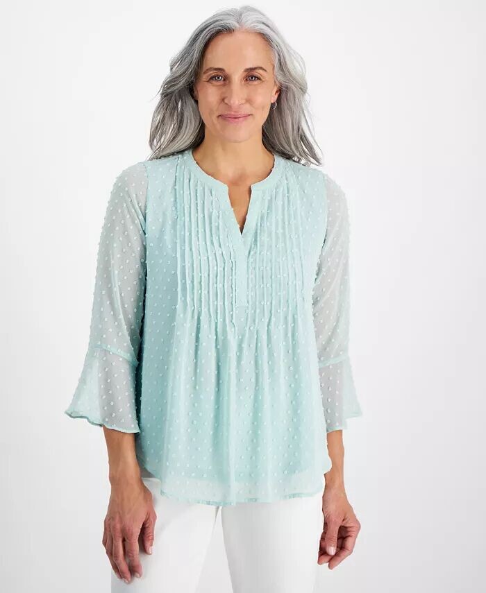 Женский текстурированный топ с защипами и рюшами на рукавах, стандартного и миниатюрного размера Style & Co, серый
Женский текстурированный топ с защипами и рюшами на рукавах, стандартного и миниатюрного размера Style & Co, серый