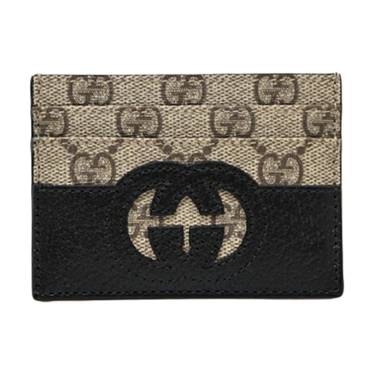 GUCCI Холщовый кошелек с кожаным отделением для карт мужской черный
GUCCI Холщовый кошелек с кожаным отделением для карт мужской черный