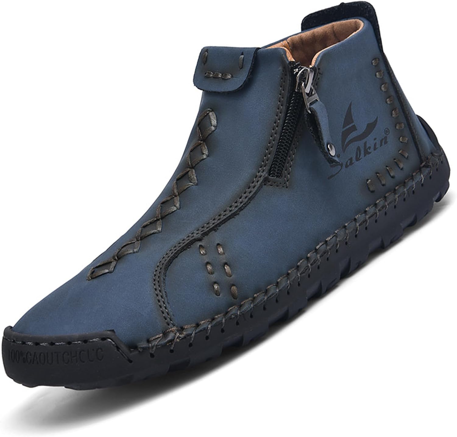 Мужские повседневные кожаные туфли-ботинки на щиколотку Чукка, ручная работа, с боковой молнией, средние, слипоны, лоферы, модные, легкие, для ходьбы и вождения, высокие ботинки Devileyeze, синий
Мужские повседневные кожаные туфли-ботинки на щиколотку Чукка, ручная работа, с боковой молнией, средние, слипоны, лоферы, модные, легкие, для ходьбы и вождения, высокие ботинки Devileyeze, синий