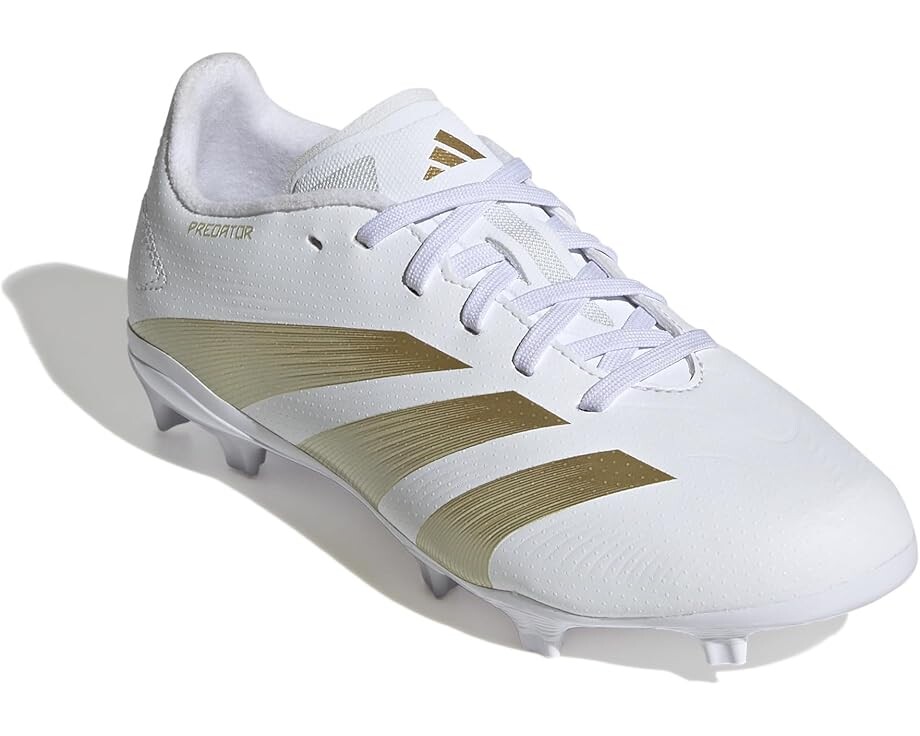 Кроссовки adidas Kids Predator League J Football Boots Firm Ground, цвет White/Gold Metallic/Sandy Beige Metallic
Кроссовки adidas Kids Predator League J Football Boots Firm Ground, цвет White/Gold Metallic/Sandy Beige Metallic