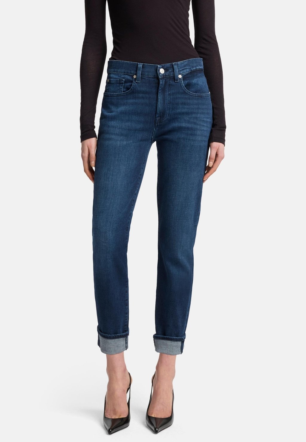 Джинсы облегающего кроя SLIM FIT 7 for all mankind, темно-синий
Джинсы облегающего кроя SLIM FIT 7 for all mankind, темно-синий