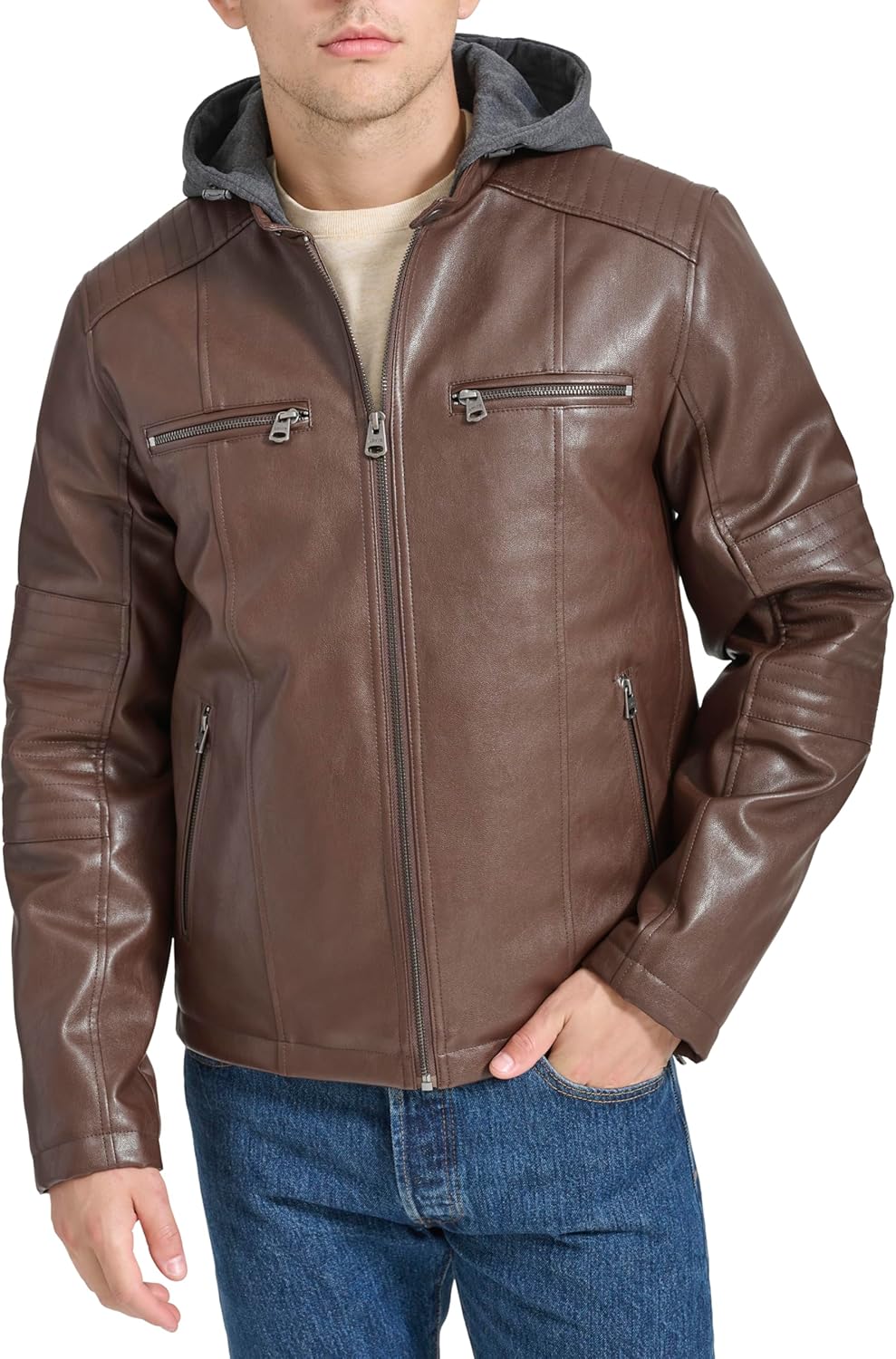 Мужская гоночная куртка Levi's из искусственной кожи, Rust Brown
Мужская гоночная куртка Levi's из искусственной кожи, Rust Brown