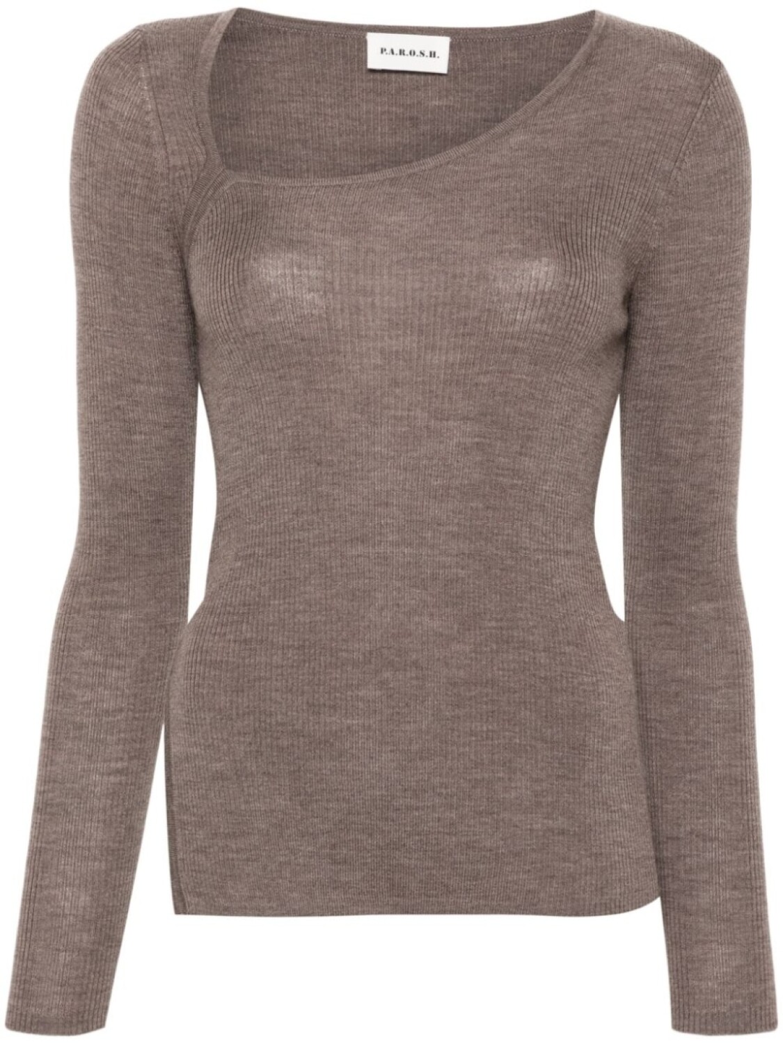 P.A.R.O.S.H. джемпер в рубчик, коричневый
P.A.R.O.S.H. джемпер в рубчик, коричневый