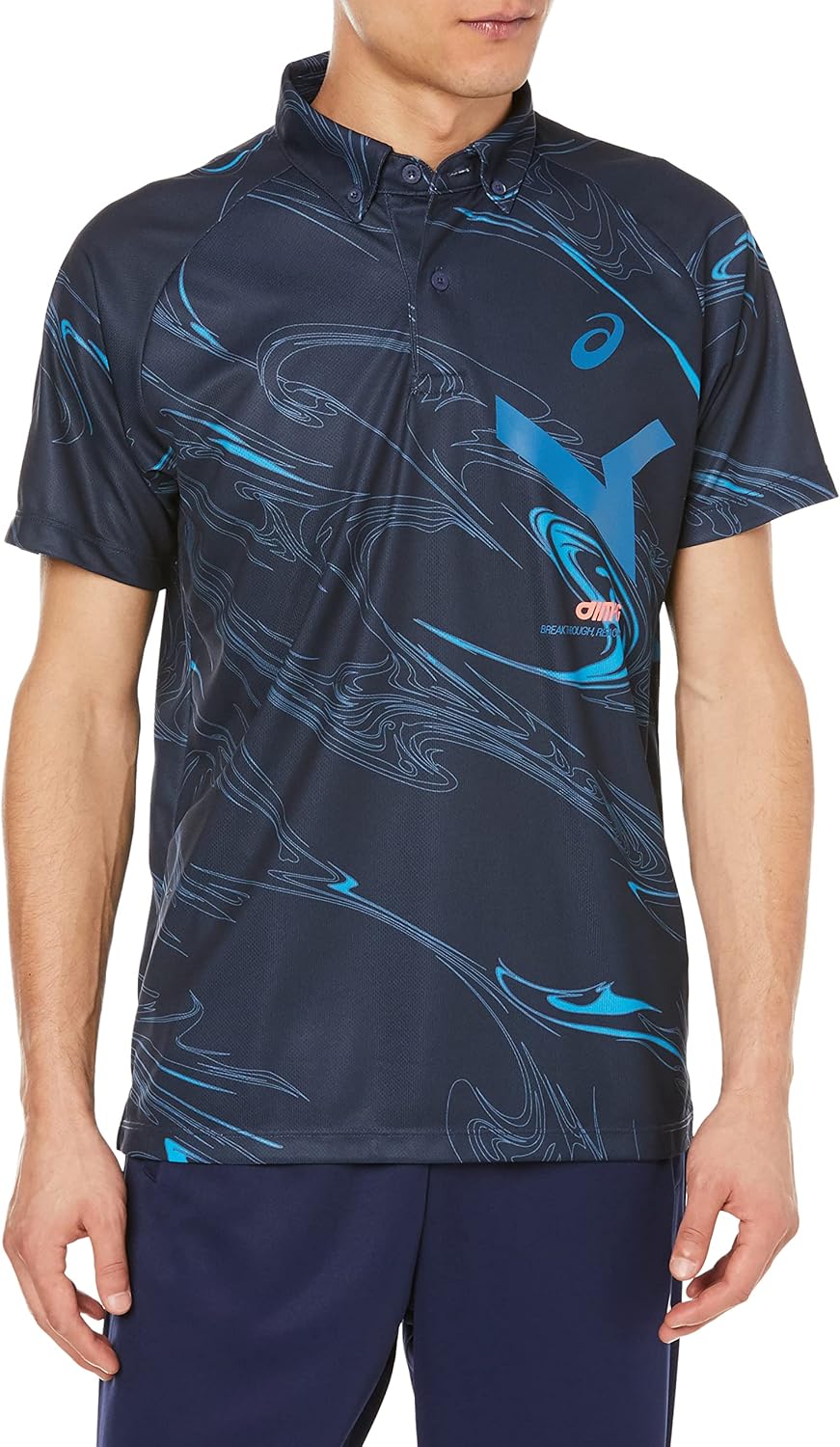 Мужская тренировочная футболка-поло ASICS AIM DRY GRAPHIC 2031E001, темно-синий
Мужская тренировочная футболка-поло ASICS AIM DRY GRAPHIC 2031E001, темно-синий