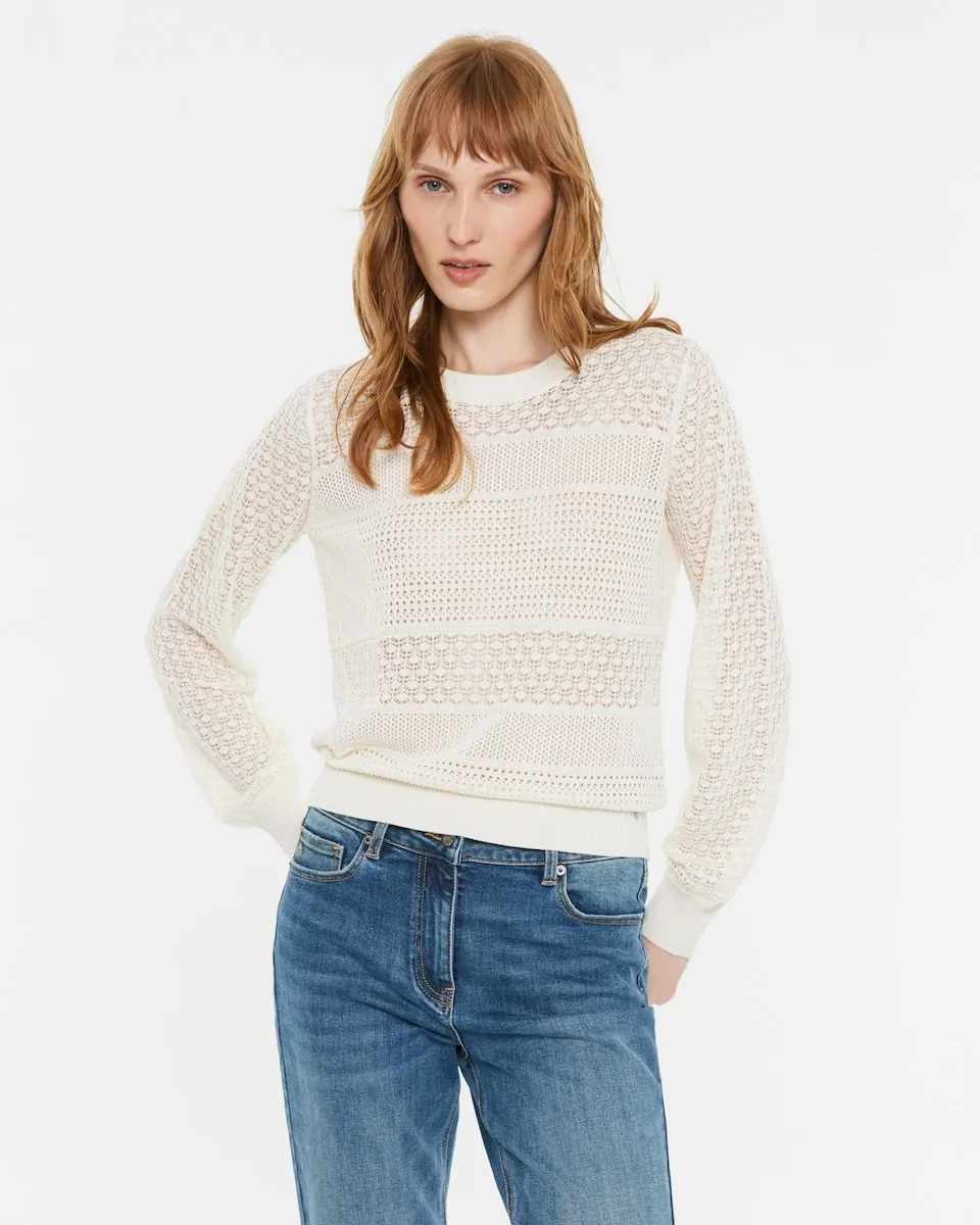 Женский ажурный свитер с круглым вырезом Andam, пастельно-розовый
Женский ажурный свитер с круглым вырезом Andam, пастельно-розовый