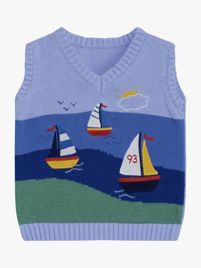 Детская майка со сценой парусника JoJo Maman Bébé, синий
Детская майка со сценой парусника JoJo Maman Bébé, синий