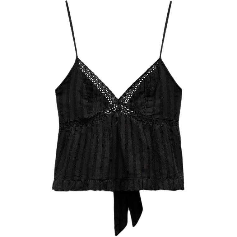 Trf Camisole Женская черная Zara
Trf Camisole Женская черная Zara